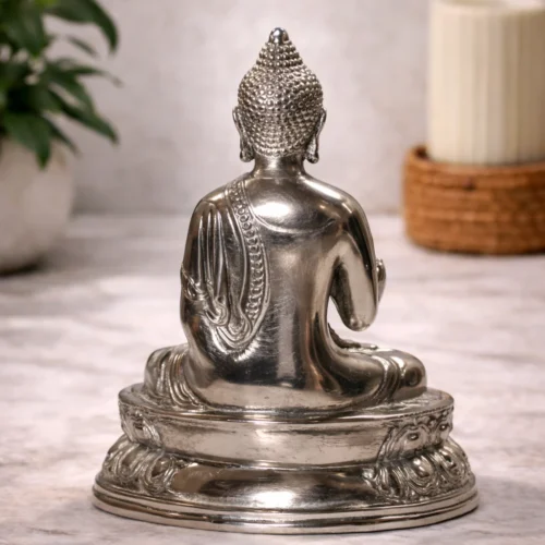 Aluminum Meditative Buddha sculpture