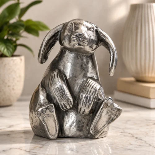 Aluminium Rabbit Figurine