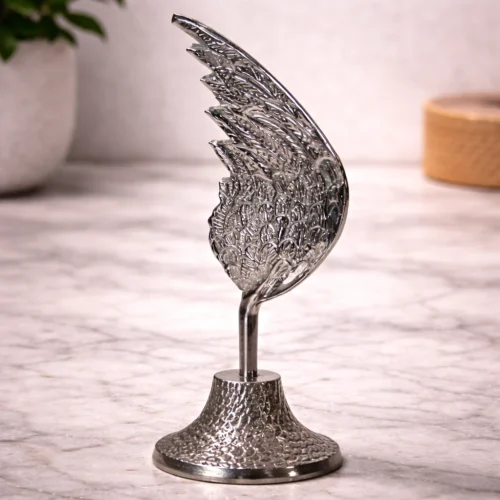 Elegant aluminium wing ornament